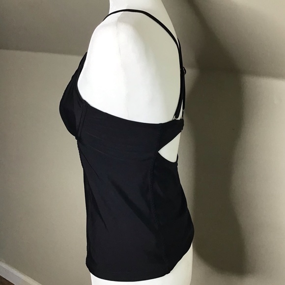 Athleta Tankini Top Underwires Black 36 B/C - Picture 5 of 9